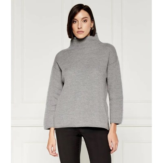 MM Wełniany sweter | Oversize fit ze sklepu Gomez Fashion Store w kategorii Swetry damskie - zdjęcie 184983482