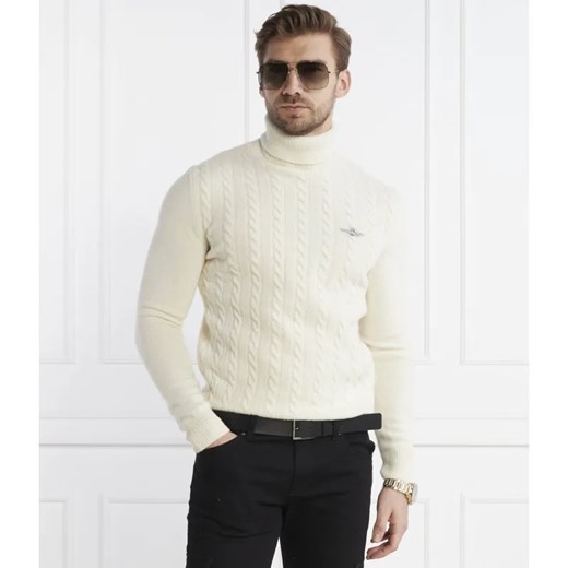 Aeronautica Militare Wełniany golf | Regular Fit ze sklepu Gomez Fashion Store w kategorii Swetry męskie - zdjęcie 184983591