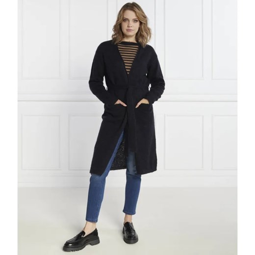 MM Wełniany kardigan gabon | Regular Fit ze sklepu Gomez Fashion Store w kategorii Swetry damskie - zdjęcie 184983743