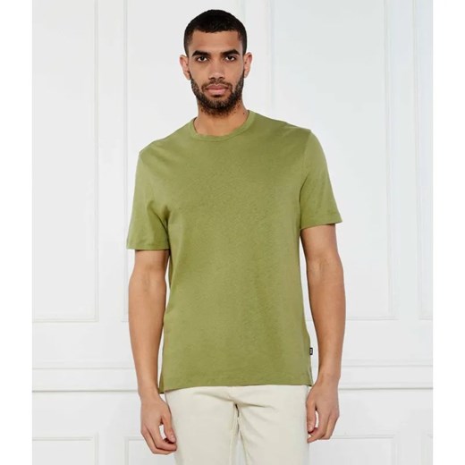 BOSS BLACK T-shirt H-Taut 28 | Regular Fit | z dodatkiem lnu ze sklepu Gomez Fashion Store w kategorii T-shirty męskie - zdjęcie 184983790