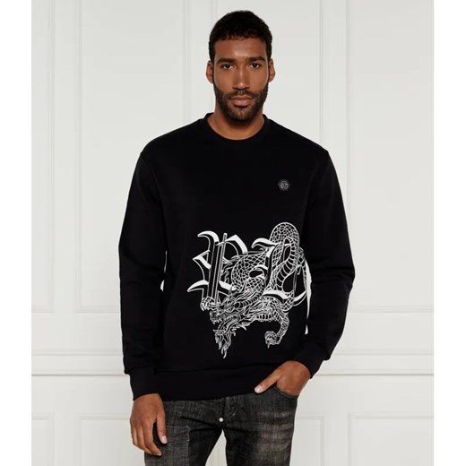 Philipp Plein Bluza DRAGON | Regular Fit ze sklepu Gomez Fashion Store w kategorii Bluzy męskie - zdjęcie 184983822