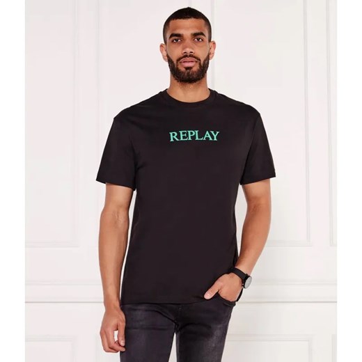 Replay T-shirt | Regular Fit ze sklepu Gomez Fashion Store w kategorii T-shirty męskie - zdjęcie 184983834