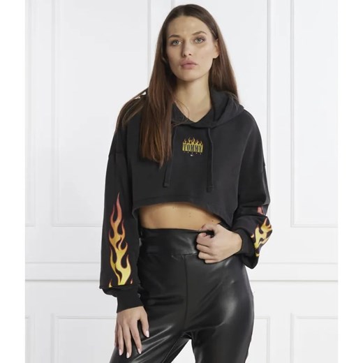Tommy Jeans Bluza VINTAGE FLAME HOODIE | Cropped Fit ze sklepu Gomez Fashion Store w kategorii Bluzy damskie - zdjęcie 184983843