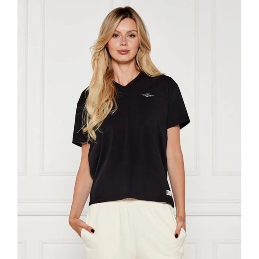 Aeronautica Militare T-shirt | Regular Fit ze sklepu Gomez Fashion Store w kategorii Bluzki damskie - zdjęcie 184983853