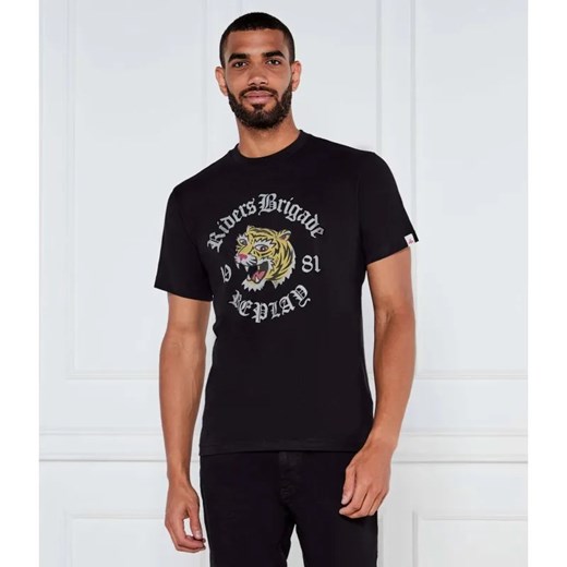 Replay T-shirt | Regular Fit ze sklepu Gomez Fashion Store w kategorii T-shirty męskie - zdjęcie 184983974