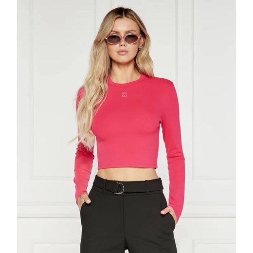 HUGO Bluzka DAFILOMENA | Cropped Fit ze sklepu Gomez Fashion Store w kategorii Bluzki damskie - zdjęcie 184984021