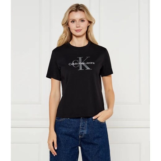 Calvin Klein Jeans T-shirt | Regular Fit ze sklepu Gomez Fashion Store w kategorii Bluzki damskie - zdjęcie 184984024