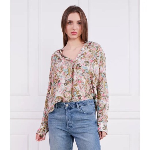 Zadig&Voltaire Bluzka TINK SOFT YOKO FLOWER | Regular Fit ze sklepu Gomez Fashion Store w kategorii Bluzki damskie - zdjęcie 184984153
