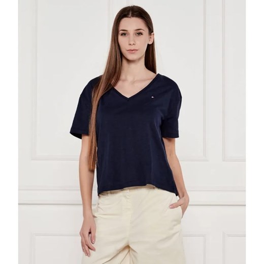 Tommy Hilfiger T-shirt | Regular Fit ze sklepu Gomez Fashion Store w kategorii Bluzki damskie - zdjęcie 184984260