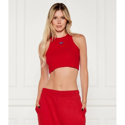 Hugo Blue Top Baby | Cropped Fit ze sklepu Gomez Fashion Store w kategorii Bluzki damskie - zdjęcie 184984281