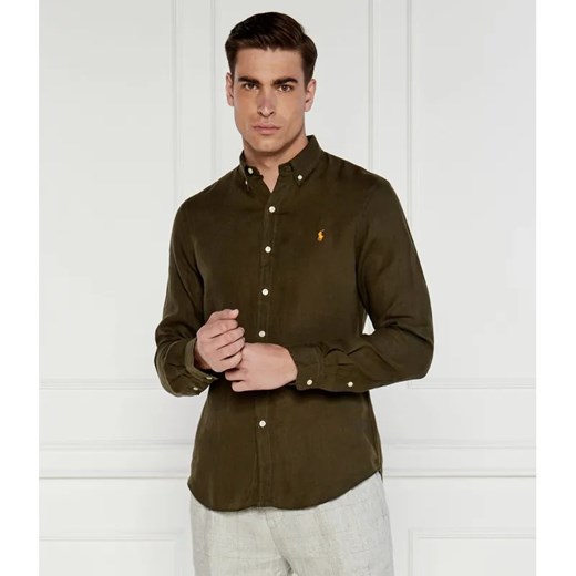 POLO RALPH LAUREN Lniana koszula | Slim Fit ze sklepu Gomez Fashion Store w kategorii Koszule męskie - zdjęcie 184984404