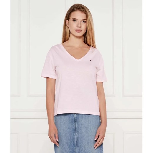 Tommy Hilfiger T-shirt | Regular Fit ze sklepu Gomez Fashion Store w kategorii Bluzki damskie - zdjęcie 184984554