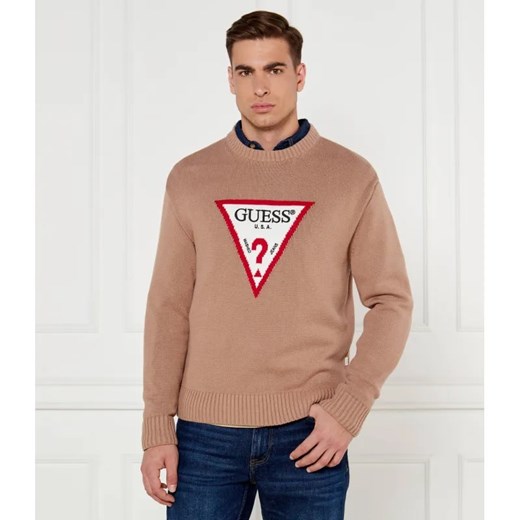 Guess Jeans Sweter | Regular Fit ze sklepu Gomez Fashion Store w kategorii Swetry męskie - zdjęcie 184984572