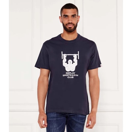 Replay T-shirt | Regular Fit ze sklepu Gomez Fashion Store w kategorii T-shirty męskie - zdjęcie 184984714