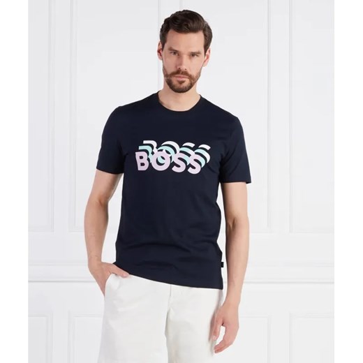 BOSS BLACK T-shirt Tessler 187 | Slim Fit ze sklepu Gomez Fashion Store w kategorii T-shirty męskie - zdjęcie 184984721