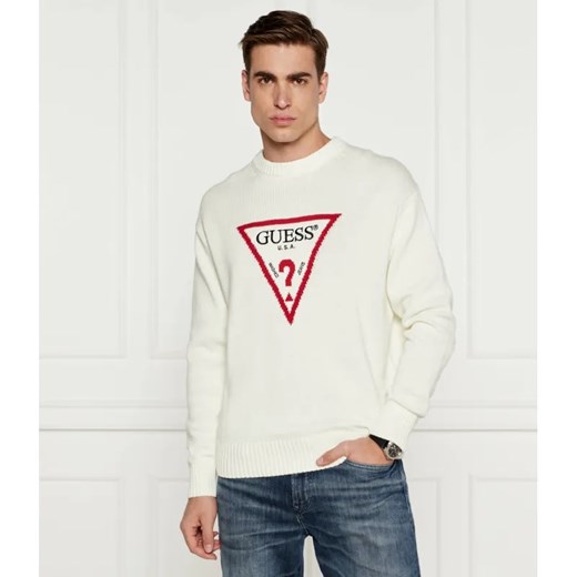 Guess Jeans Sweter | Regular Fit ze sklepu Gomez Fashion Store w kategorii Swetry męskie - zdjęcie 184984731