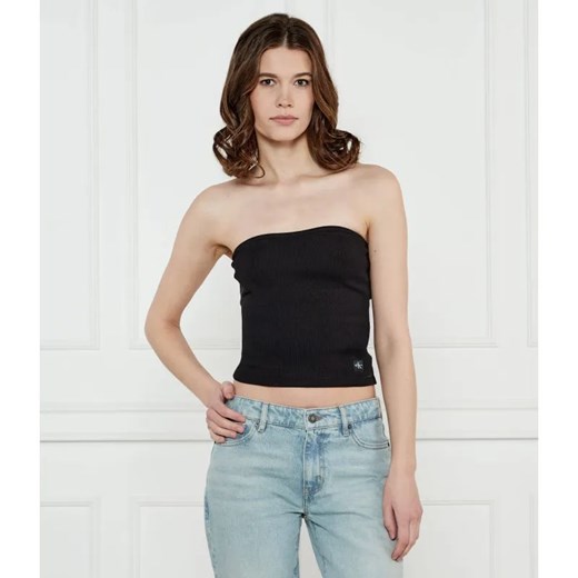 Calvin Klein Jeans Top | Cropped Fit ze sklepu Gomez Fashion Store w kategorii Bluzki damskie - zdjęcie 184984773