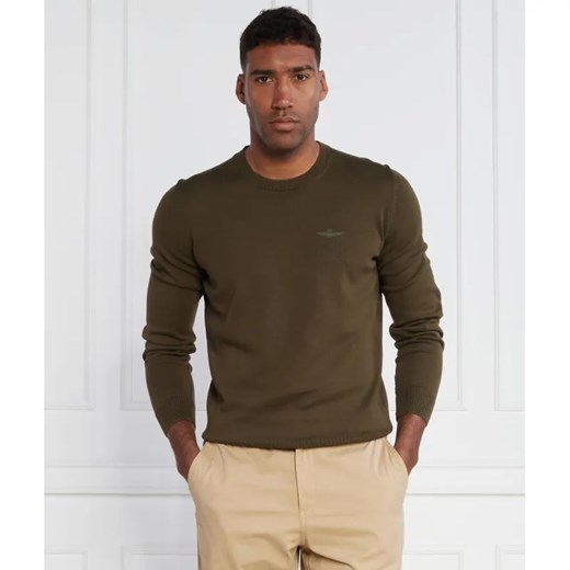 Aeronautica Militare Sweter | Slim Fit ze sklepu Gomez Fashion Store w kategorii Swetry męskie - zdjęcie 184984860