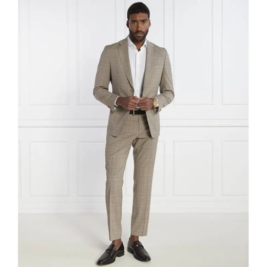 BOSS BLACK Wełniany garnitur P-Huge-2Pcs-241 | Slim Fit ze sklepu Gomez Fashion Store w kategorii Garnitury męskie - zdjęcie 184984940