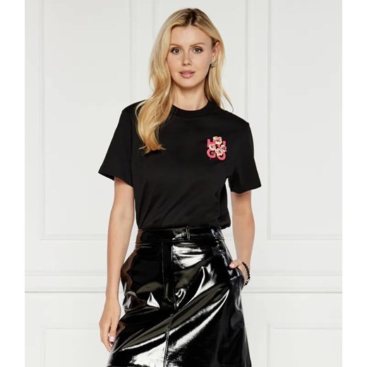 HUGO T-shirt | Relaxed fit ze sklepu Gomez Fashion Store w kategorii Bluzki damskie - zdjęcie 184985362