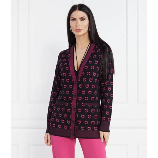 Pinko Kardigan TUBICO LOGO BIRD | Regular Fit ze sklepu Gomez Fashion Store w kategorii Swetry damskie - zdjęcie 184985623