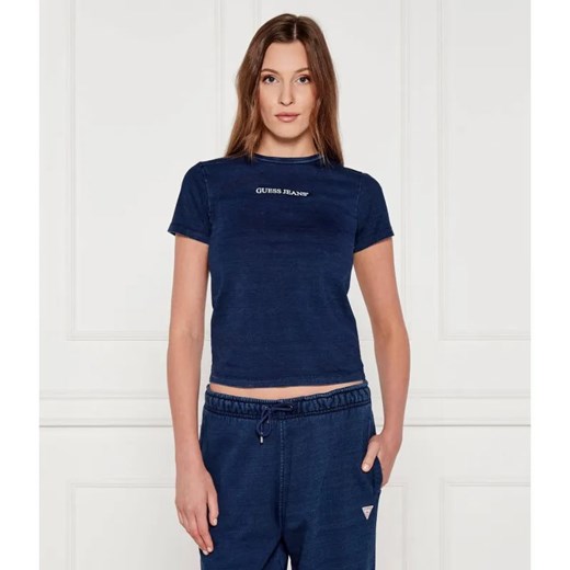 Guess Jeans T-shirt | Slim Fit ze sklepu Gomez Fashion Store w kategorii Bluzki damskie - zdjęcie 184985662