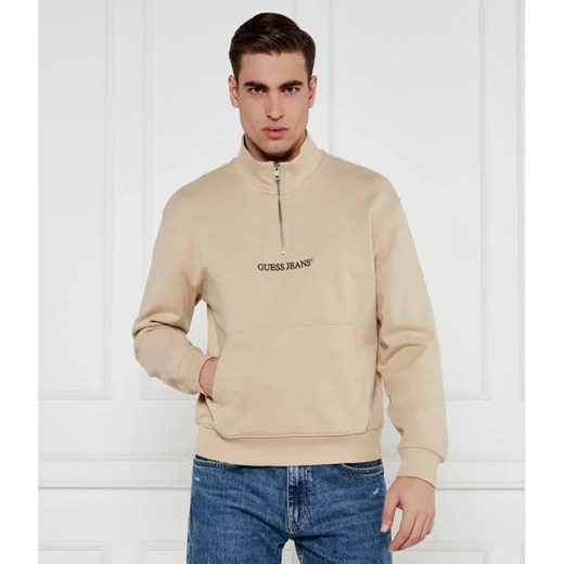 Guess Jeans Bluza HALF ZIP | Regular Fit ze sklepu Gomez Fashion Store w kategorii Bluzy męskie - zdjęcie 184985712