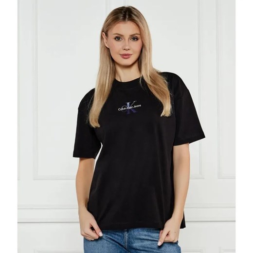 Calvin Klein Jeans T-shirt | Boyfriend fit ze sklepu Gomez Fashion Store w kategorii Bluzki damskie - zdjęcie 184985820