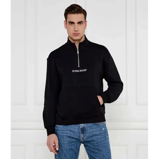 Guess Jeans Bluza HALF ZIP | Regular Fit ze sklepu Gomez Fashion Store w kategorii Bluzy męskie - zdjęcie 184985872