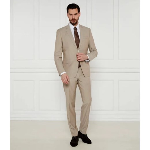BOSS BLACK Wełniany garnitur H-Huge-2Pcs-224 | Slim Fit ze sklepu Gomez Fashion Store w kategorii Garnitury męskie - zdjęcie 184985940