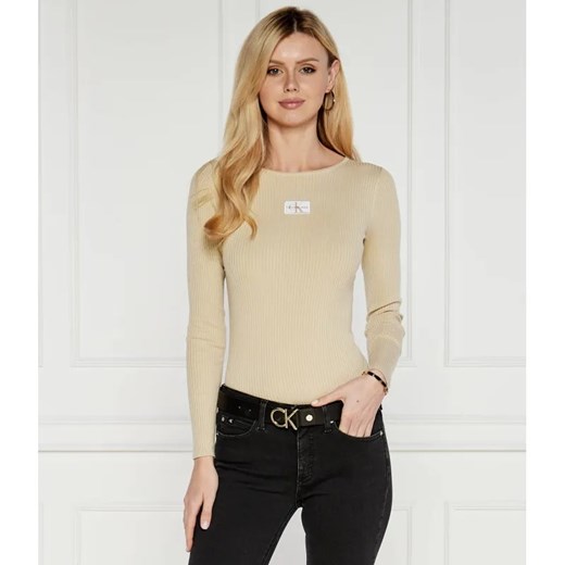 Calvin Klein Jeans Sweter | Slim Fit ze sklepu Gomez Fashion Store w kategorii Swetry damskie - zdjęcie 184986043