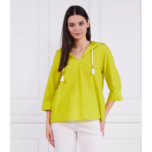 Marc Cain Bluzka | Loose fit | z dodatkiem jedwabiu ze sklepu Gomez Fashion Store w kategorii Bluzki damskie - zdjęcie 184986072