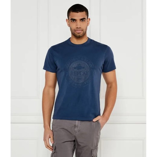 Replay T-shirt | Regular Fit ze sklepu Gomez Fashion Store w kategorii T-shirty męskie - zdjęcie 184986093