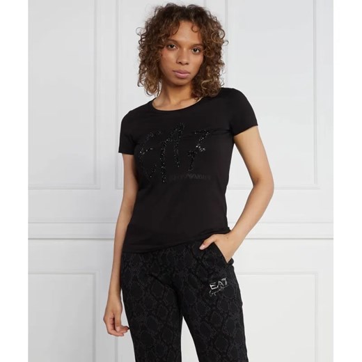 EA7 T-shirt | Regular Fit ze sklepu Gomez Fashion Store w kategorii Bluzki damskie - zdjęcie 184986192