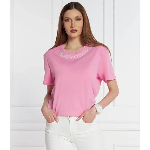 EA7 T-shirt | Regular Fit ze sklepu Gomez Fashion Store w kategorii Bluzki damskie - zdjęcie 184986194
