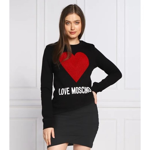 Love Moschino Bluza | Regular Fit ze sklepu Gomez Fashion Store w kategorii Bluzy damskie - zdjęcie 184986554
