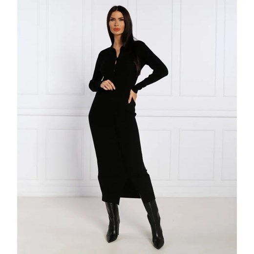 Calvin Klein Sukienka TENCEL RIB | z dodatkiem wełny ze sklepu Gomez Fashion Store w kategorii Sukienki - zdjęcie 184986670