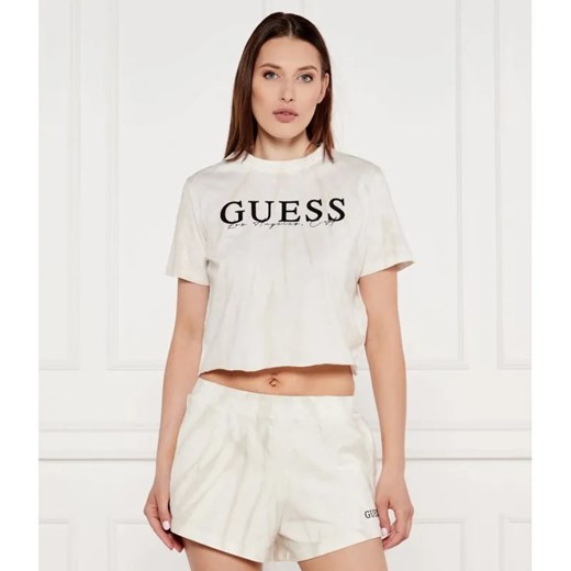 GUESS ACTIVE T-shirt GENZIANA | Cropped Fit ze sklepu Gomez Fashion Store w kategorii Bluzki damskie - zdjęcie 184986804
