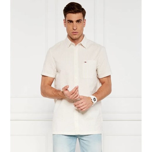 Tommy Jeans Koszula STRIPE SEERSUCKER | Regular Fit ze sklepu Gomez Fashion Store w kategorii Koszule męskie - zdjęcie 184986891