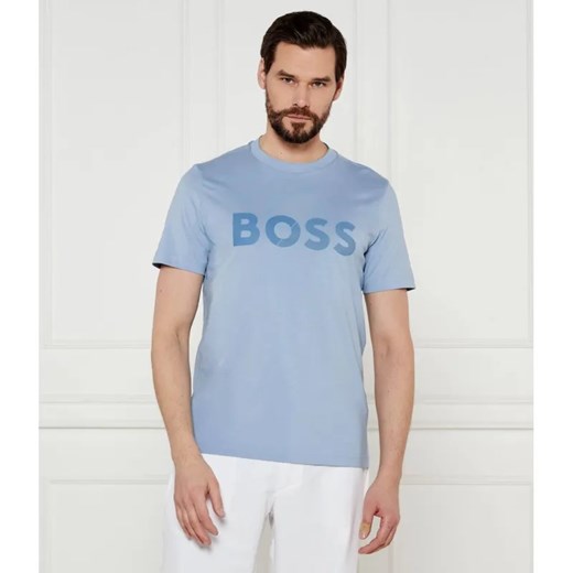 BOSS GREEN T-shirt Tape Logo | Regular Fit ze sklepu Gomez Fashion Store w kategorii T-shirty męskie - zdjęcie 184987071