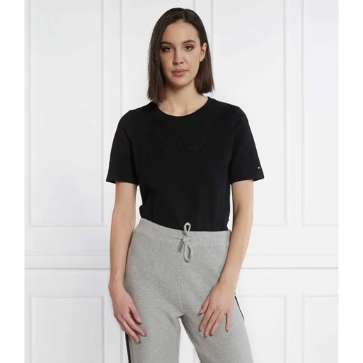 Tommy Hilfiger T-shirt REG BRUSHED CTN NY C-NK SS | Regular Fit ze sklepu Gomez Fashion Store w kategorii Bluzki damskie - zdjęcie 184987390