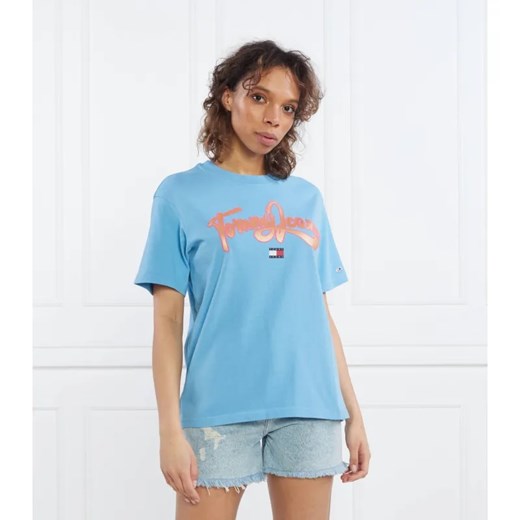 Tommy Jeans T-shirt TJW RLX POP TJ TEE | Relaxed fit ze sklepu Gomez Fashion Store w kategorii Bluzki damskie - zdjęcie 184987400