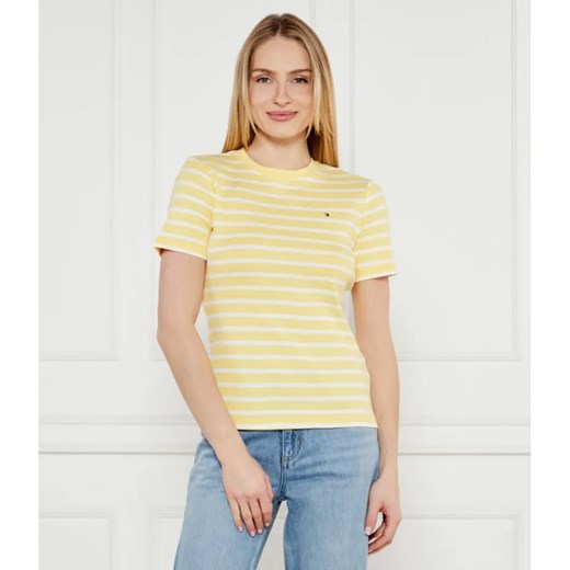 Tommy Hilfiger T-shirt | Slim Fit ze sklepu Gomez Fashion Store w kategorii Bluzki damskie - zdjęcie 184987470