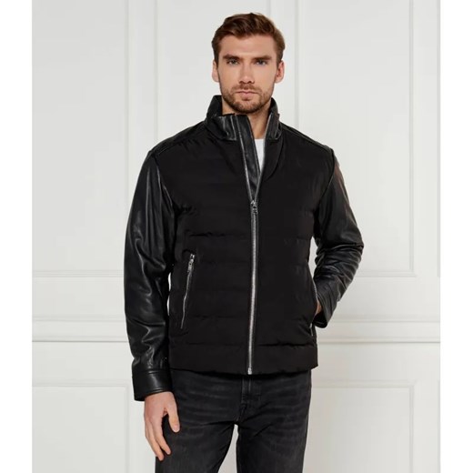 BOSS BLACK Skórzana kurtka C-Mersino | Regular Fit | z dodatkiem wełny ze sklepu Gomez Fashion Store w kategorii Kurtki męskie - zdjęcie 184987581