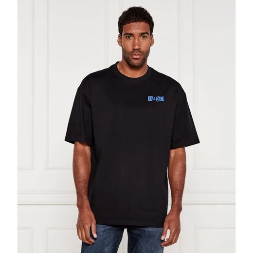 Hugo Blue T-shirt Nilte | Loose fit ze sklepu Gomez Fashion Store w kategorii T-shirty męskie - zdjęcie 184987601