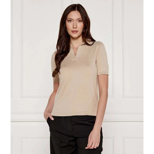 Weekend MaxMara Jedwabne polo RONCOLO | Regular Fit ze sklepu Gomez Fashion Store w kategorii Bluzki damskie - zdjęcie 184987724