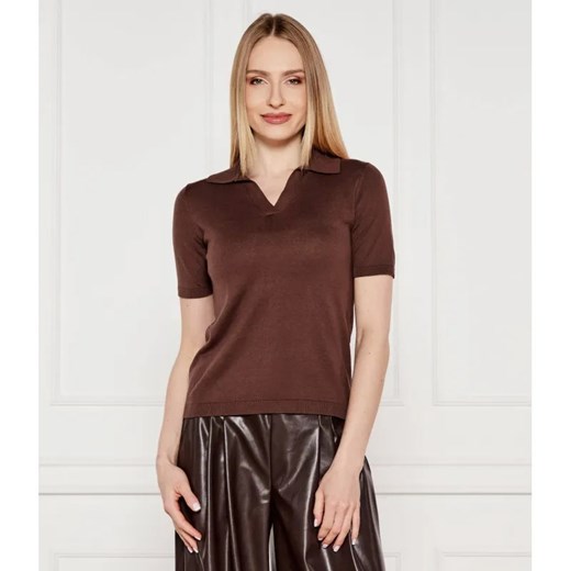 Weekend MaxMara Jedwabne polo RONCOLO | Regular Fit ze sklepu Gomez Fashion Store w kategorii Bluzki damskie - zdjęcie 184987844