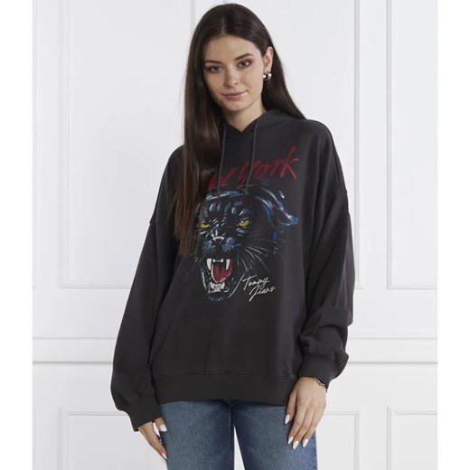 Tommy Jeans Bluza PANTHER HOODIE | Oversize fit ze sklepu Gomez Fashion Store w kategorii Bluzy damskie - zdjęcie 184987862
