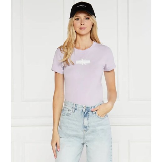 Calvin Klein Jeans T-shirt FADED | Slim Fit ze sklepu Gomez Fashion Store w kategorii Bluzki damskie - zdjęcie 184987914