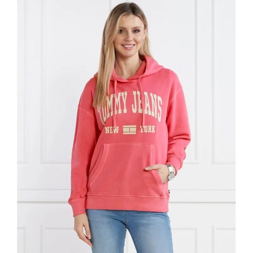 Tommy Jeans Bluza TJW RLX WASHED VARSITY HOOD EXT | Relaxed fit ze sklepu Gomez Fashion Store w kategorii Bluzy damskie - zdjęcie 184988292